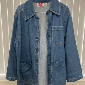 Keren Hart Woman Oversized Denim Jacket Vintage